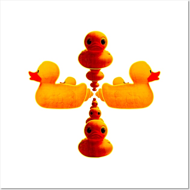 Ducky Ducks Wall Art by crunchysqueak